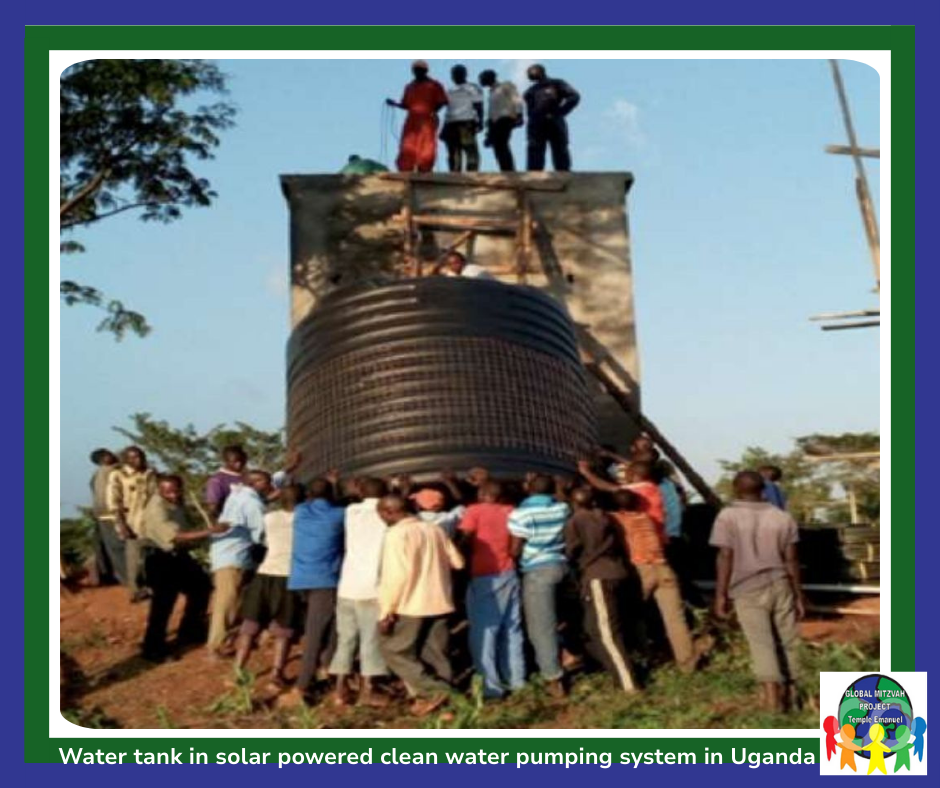Construction of a water tank in Uganda